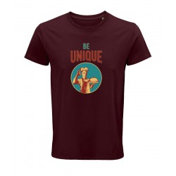 T-Shirt Bio Unique Bordeaux