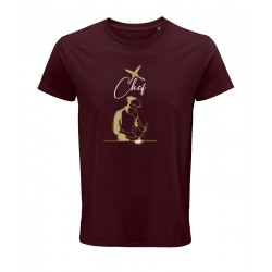 T-Shirt Bio Silhouette Bordeaux