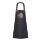 Grembiule Pettorina Denim Elasticizzato Blu