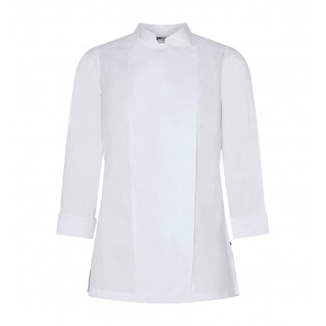 Giacca Cuoco Donna Estrada Tencel Bianca