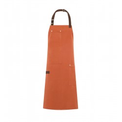 Grembiule Pettorina Paprika con Laccio a Contrasto