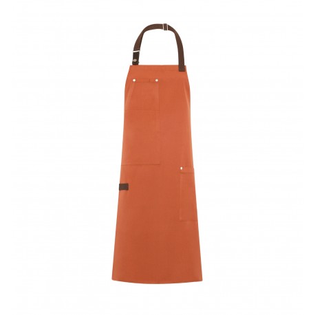 Grembiule Pettorina Paprika con Laccio a Contrasto
