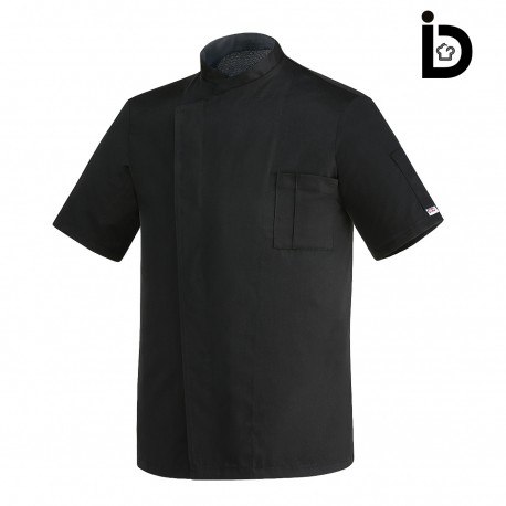 Giacca Cuoco Ottavio Nero Microfibra M/Corte
