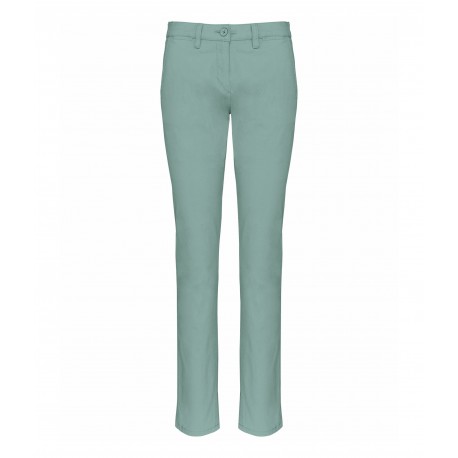 Pantalone Chino Donna Salvia