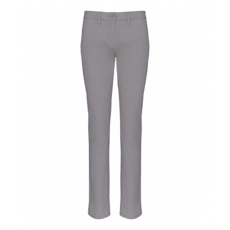 Pantalone Chino Donna Grigio