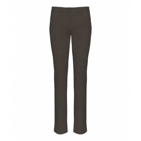 Pantalone Chino Donna Grigio Scuro