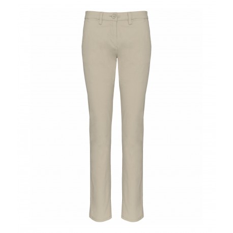 Pantalone Chino Donna Beige