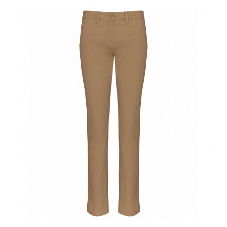 Pantalone Chino Donna Camel