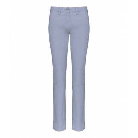 Pantalone Chino Donna Azzurro