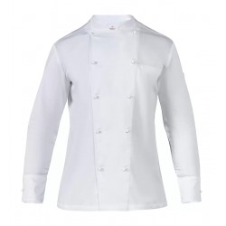 Giacca Cuoco Milo Satin Bianca