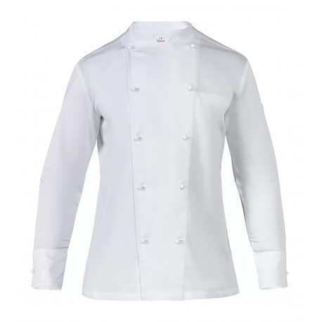 Giacca Cuoco Milo Satin Bianca