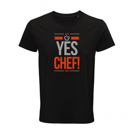 T-Shirt Bio Yes Chef Nera