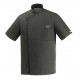Giacca Cuoco Ottavio Nero Ultraleggera Chef Italia M/Corte
