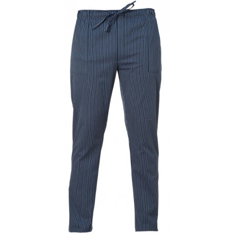 Pantalone Cuoco Enrico Gessato Blu
