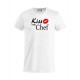 T-Shirt Bianca Kiss the Chef