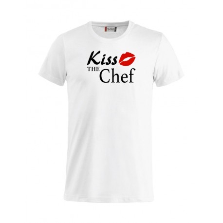 T-Shirt Bianca Kiss the Chef