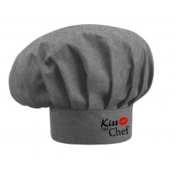 Cappello Cuoco Grigio Melange Kiss The Chef