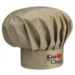Cappello Cuoco Kaki Melange Kiss The Chef