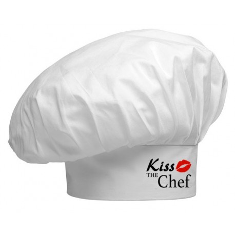 Cappello Cuoco Bianco Kiss The Chef