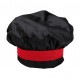 Cappello Cuoco Nero-Rosso