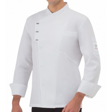 Giacca Cuoco Emanuel Tencel Bianca