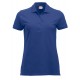 Polo Donna Manica Corta Blu Cobalto