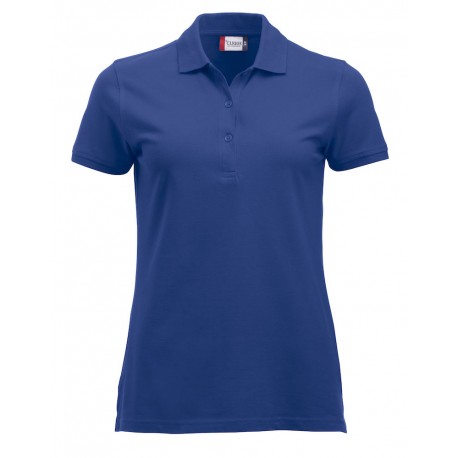 Polo Donna Manica Corta Blu Cobalto