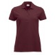 Polo Donna Manica Corta Bordeaux