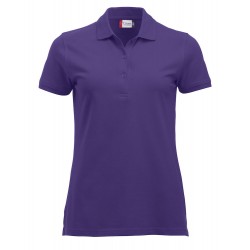 Polo Donna Manica Corta Viola