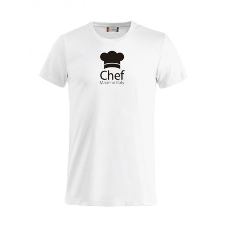 T-Shirt Chef Made in Italy Bianca