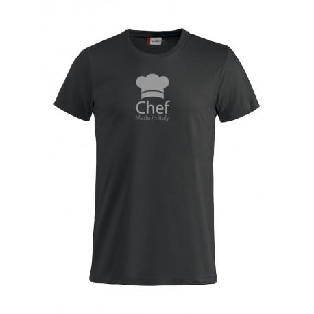 T-Shirt Chef Made in Italy Nera