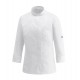 Giacca Cuoco Donna Francesca Microfibra Bianco