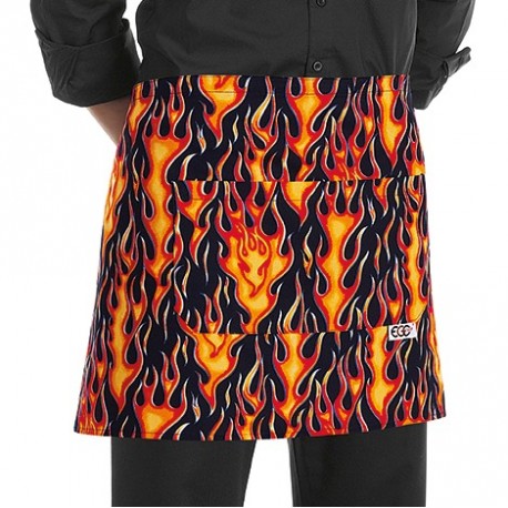 Grembiule Vita Corto Flames
