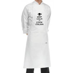 Grembiule Cuoco Keep Calm Bianco