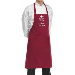 Grembiule Cuoco Keep Calm Bordeaux
