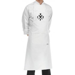 Grembiule Cuoco Chef Coltelli Bianco