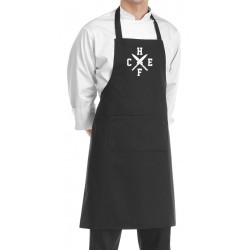 Grembiule Cuoco Chef Coltelli Nero