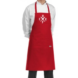 Grembiule Cuoco Chef Coltelli Rosso