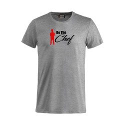 T-Shirt Chef Be The Chef Grigia