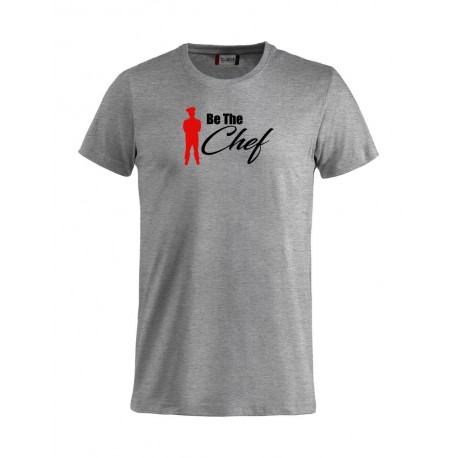 T-Shirt Chef Be The Chef Grigia