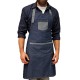 Grembiule Pettorina Contrast Denim Blu