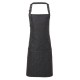 Grembiule Cuoco Pettorina Premier Denim Nero