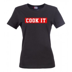 T-Shirt Donna Cook It Nera