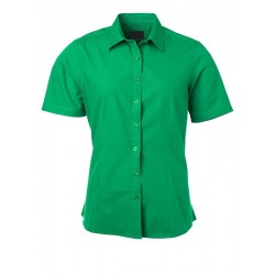 Camicia Donna Policotone Manica Corta Verde