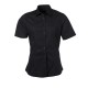 Camicia Donna Policotone Manica Corta Nera