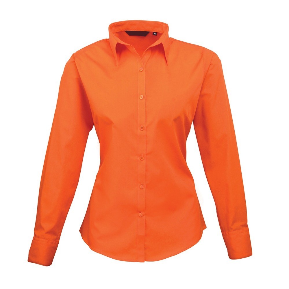 Camicia Donna Policotone Arancio 
