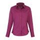 Camicia Donna Policotone Manica Lunga Bordeaux