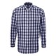 Camicia Uomo Mulligan Quadri Bianco/Blu