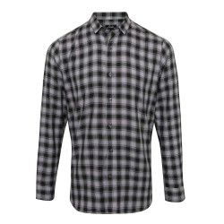 Camicia Uomo Mulligan Quadri Grigio/Nero