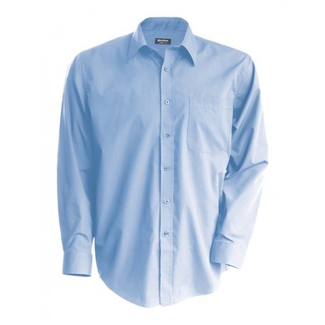 Camicia Uomo Policotone Celeste